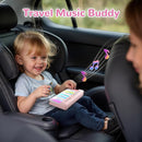 iPlay, iLearn Kids Mini Piano Toy W/Rainbow Lights, Portable Travel Piano Keyboard Toddlers Musical Instrument Learning Toys, Music Interactive Birthday Gift for 2 3 4 5 6 Year Old Girls Children by TinyTreasures Baby Boutique