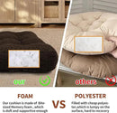 Large Chair Cushions with Handle, 20"x 20" Bite-Size Memory Foam Seat Cushions for Wicker Chair, Patio Non-Slip Rattan Chair Pads, Square Floor Cushion, Brown by CozyNest Decor