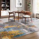 Kelarea Living Room Rug, 5x7 Rug Modern Abstract Washable Rugs Grey Faux Wool Vintage Carpets, Non Slip Rug for Bedroom, Dining Room, College Dorm, Kids Playroom, Home Office by TinyTreasures Baby Boutique