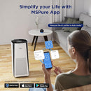 Membrane Solutions Air Purifiers for Home Large Room up to 3027 Ft² in 1 Hr With Smart WiFi & Alexa, ECO &AUTO Mode, 21dB Quiet Air Cleaner Removes Pet Dander Odors Mold Allergies Dust Pollen, MS601 by TinyTreasures Baby Boutique