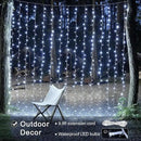 JMEXSUSS 300 LED 9.8x9.8Ft Curtain Lights Indoor with Remote, White Christmas Lights Plug in, 8 Modes White String Lights for Bedroom Wall Wedding Reception Dorm Party Backdrop Window Outdoor Decor by CozyNest Decor