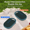 NOBIS Clip N1 Portable Bluetooth Speaker with App, Beat Mode, Up to 24H Playtime, IP68 Waterproof, BT 5.3, HD Sound, Stereo Pairing, Custom EQ, Perfect for Outdoor, Home and Adventure (Blue) by TinyTreasures Baby Boutique