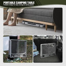 REDCAMP 36x24 Folding Grill Table for Outside, Lightweight Portable Metal Aluminum Outdoor Grill Table with Adjustable Height Legs, Great for Camping Picnic Cooking BBQ, Silver 3ft by GreenHaven Gardens