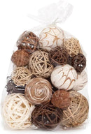 ANDALUCA Decorative Balls Bag Bowl Filler Home Decor (Beige) by CozyNest Decor