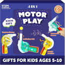 Butterfly EduFields 4in1 Motor Play Science Kit | Best Birthday Return Gifts for Kids Ages 5 6 7 8 9 10 11 12 | STEM Toy | Reusable & Safe | Birthday Gift for Kids Ages 5+ by TinyTreasures Baby Boutique