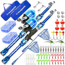 DaddyGoFish Kids Fishing Pole - Rod Reel Combo Tackle Box Starter Set - First Year Small Gear Kit for Boys Girls Toddler Youth Age Beginner Little Children by TinyTreasures Baby Boutique