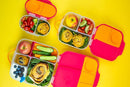b.box Snack Box for Kids & Toddlers: 2 Compartment Snack Containers, Mini Bento Box, Lunch Box. Leak Proof, BPA free, Dishwasher safe. School Supplies. Ages 4 months+ (Strawberry Shake, 12oz capacity) by TinyTreasures Baby Boutique