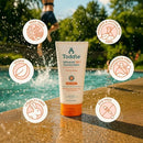Prebiotic Mineral Sunscreen SPF 50 for Kids & Baby, Face & Body Sun Protection, Reef Safe, Non-Toxic Zinc Oxide Broad Spectrum, Water-Resistant, No White Cast, Travel Size 1.7oz & 6oz Bundle by TinyTreasures Baby Boutique