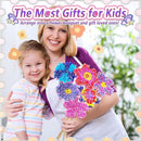 JRD&BS WINL Poke in Fun Art Kit for Kids Ages 3 up, Flower Bouquet Creative Decor Mess Free Art Set for Children Fun Activity Gifts for Boy and Girls 4-8 Year Old DIY Fabric Craft (Flower Bouquet) by TinyTreasures Baby Boutique