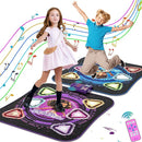 Upgraded Dance Mat for Kids, Single & Double Players Mode Electronic Dance Pad with Light-up 12-Button Wireless Bluetooth 5 Game Modes Christmas Birthday Gift for Girls Boys Ages 3 4 5 6 7 8 8-12 by TinyTreasures Baby Boutique