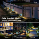 Outdoor Solar Lights, 6 Pack Led Solar Sunflower Lights, Stake/Wall 2-in-1 Waterproof Solar Garden Lights for Yard, Landscape, Fence, Patio, Driveway, Pathway, Backyard Decoration (Warm White) by GreenHaven Gardens
