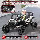 Electric Car for Kids, JOYRACER 24V Ride on Car Battery Powered Off-Road UTV w/Remote Control, 3 Speeds, 4x150W Powerful Motors, 18" Seat, Bluetooth, MP3, Electric Vehicles with Big Pull Bow by TinyTreasures Baby Boutique
