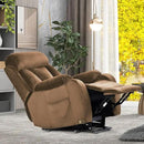 Power Lift Chair Recliners for Elderly, Modern Adult Power Lift Recliner, Velvet Upholstery Electric Lift Chair Recliner with Side Pocket for Living Room (Brown) by CozyNest Decor