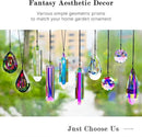 HDCRYSTALGIFTS 2 Pack 5" Large Crystal Suncatcher Prisms,AB Crystals for Sun Catchers,Rainbow Maker Hanging Prisms for Windows,Room,Chandelier,Garden Home Decor