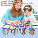 Montessori Busy Board - Ideal Busy Book Toddler Toys & Gifts for Boys & Girls, Toddler Travel Essential for Airplane & Car, Sensory Toys, Great for Baby Gifts for Boys by TinyTreasures Baby Boutique