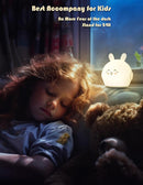 Night Light Kids, Cute Soft Glow Protect Eyes Deer Night Light Lamp with 30mins Timer Rechargeable Nightlight for Kids Children Women Girls Toddler Bedroom Bedside Livingroom by TinyTreasures Baby Boutique