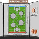 jumpfly Trampoline Football Game Accessories, Toss Throwing Target Net Fits 8 FT/10 FT/12 FT/14 FT Recreational Trampolines with Two Footballs - Trampoline Indoor Outdoor Party Games for Kids by TinyTreasures Baby Boutique
