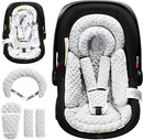Infant Car Seat Insert with Removable Cushion for Baby Preemie Newborn Infant, Reversible carseat Insert Head Body Support Fits for Stroller, Baby Swing, Rocker, Bouncer, Bassinet - Grey by TinyTreasures Baby Boutique