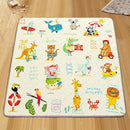 Baby Play Mat - Thicken 50x50 Inch Soft Foam Crawling Mat for Playpen & Floor, Non-Slip Waterproof Playmats for Infants & Toddlers, Portable Foldable & Machine Washable, Beach Animals by TinyTreasures Baby Boutique