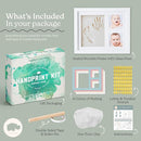 Little Hippo Baby Footprint Kit & Keepsake | Baby Handprint Kit | Baby Hand and Footprint Kit (Alpine White, Standard) by TinyTreasures Baby Boutique