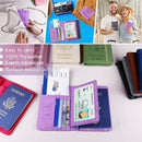 Melsbrinna RFID Passport Holder for Travel, Unisex Adults, Purple, Faux Leather, Travel Wallet, Passport Cover, RFID Protected by TinyTreasures Baby Boutique
