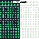 Glow in The Dark Stars Decals Decor for Ceiling 633 Pcs Realistic 3D Stickers Starry Sky Shining Decoration Perfect for Kids Bedroom Bedding Room Gifts by TinyTreasures Baby Boutique
