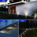 Aogist Solar Ground Lights 12 Packs, 8 LED Solar Garden Lights, Waterproof Outdoor Solar Disk Lights, In-ground Outdoor Landscape Lights for Pathway Yard Walkway Patio Lawn Path (Warm White) by GreenHaven Gardens