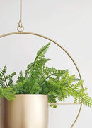 Boho Gold Metal Plant Hanger,Metal Wall and Ceiling Hanging Planter, Modern Planter, Mid Century Flower Pot Plant Holder, Minimalist Planter for Indoor Outdoor Home Decor by GreenHaven Gardens
