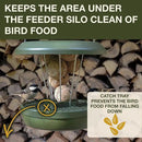 SWISSINNO No Mess Bird Feeder Lucerne Smart Birds for Fat Balls - Feed Birds, not mice & Rats! Robust & Reliable for Hanging - Green by CozyNest Decor