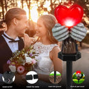 Solar Garden Lights Outdoor,Solar Red Heart Stake Lights,Garden Statue Lights Heart Lights Birthday Gifts for Women Mom Grandma Her,Valentine's Theme Decor for Lawn Yard Pathway Cemetery Porch by GreenHaven Gardens