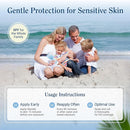 Florida Glow Water Based Sunscreen Lotion SPF 50, 8 OZ Pack of 2 - Florida keys and Hawaii act 104 reef compliant (oxybenzone and octinoxate free)- great for Kids and sports by TinyTreasures Baby Boutique