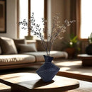 Cast Iron Decorative Vase, Dried Flower Rustic Vases, Wabi Sabi Vase for Modern Home Decor, Living Room, Shelf Decor, Enterway, Wedding, Office, Table, Bedroom, Kitchen, 8.86" H (Black) by CozyNest Decor