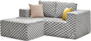 Hobestluk Modular Sectional Sofa 3 Seater Modular Sofa Couch (Plush Grey, Loveseat with Chaise) by CozyNest Decor