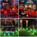 Upgraded 5 Pack Solar Halloween Garden Lights Outdoor Halloween Decorations, LED Waterproof Solar Globe Lights for Outside Yard Patio Pathway Party Halloween Decor, YS002-1 by GreenHaven Gardens