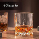 Luxury Gift For Men – Whiskey Decanter Set For Beloved Husband Or Dad Birthday Gift – 4 Whiskey Glasses And Decanter Set Is a Great Gift Idea for Whisky, Bourbon, or Scotch lovers by CozyNest Decor