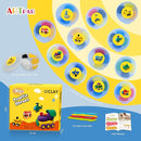 Kids Air Dry Clay Kit,12 Pack Traffic Modeling Magic Clay Sculpting Set | Ultra Light Non-Toxic DIY Art & Crafts School Classroon Projects,Home Party Favors Supplies for Boys Girls Adults by TinyTreasures Baby Boutique