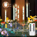 Cardinal Bird Flameless Taper Candles with Remote - Red Bird Theme LED Taper Candles for Home Xmas Holiday Party Christmas Decoration - 2PCS 9.5INCH by CozyNest Decor