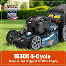 SENIX Gas Lawn Mower, 22" Self Propelled Gas Powered Lawnmower with 163cc B&S 4-Cycle Engine, 3-in-1 Walk-Behind Push Lawn Mower, 6-Position Height Adjustment by GreenHaven Gardens