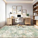 5x7 Area Rugs Living Room: Washable Large Abstract Soft Green Rug Stain Resistant Indoor Floor Non-Slip Accent Carpet for Men Modern Home Enthusiasts Aged 25-45 - Bedroom Office Playroom by TinyTreasures Baby Boutique
