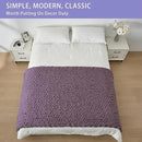 Bigacogo Chunky Knit Throw Blanket for Couch, 40x80 inches, 100% Hand Knitted with Thick Jumbo Chenille Yarn, Cozy Soft Large Rope Knot Cable Crochet Blankets for Sofa Bed Living Room, Winter Grape by CozyNest Decor