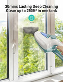12-in-1 Steam Mop, Fast 15-Sec Heat-Up, 1500W Detachable Handheld Steam Cleaner with 2 Dirt Grip Pads, Removes 99.99% Stubborn Stains for Hardwood Floors, Windows, Tiles, Furniture, Pearl Teal by CozyNest Decor