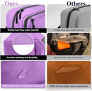 Cerbonny Small Cooler Bag Freezable Lunch Bag, Small Lunch Bag Insulated with Ice Pack, Double Layer Insulated Snack Bag for Work School Trip, Mini Cooler Bag Ideal for Fresh Snacks (Purple Double) by TinyTreasures Baby Boutique