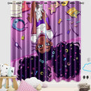 Cartoon Printed Curtains for Bedroom, 82 x 84 inches, Blackout, Grommet Top, 2 Piece Set, Girls Room Curtains, Thermal Insulated by TinyTreasures Baby Boutique