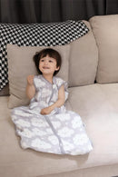 Baby Sleep Sack 2-4 T Baby Wearable Blanket 100% Organic Cotton 0.5 TOG Toddler Sleep Sacks 2- Way Zipper Soft 4 Layers 2T 3T 4T Cloud by TinyTreasures Baby Boutique