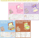 4 Sets DIY 3D Stickers Scene for Adults Teen Girls, Large 3D House Sticker Therapy Cute Cartoon Animal Scenes Sticker, Make Your Own Mini Room Scenes，Relief Stress Pass The Time Birthday Gift by TinyTreasures Baby Boutique