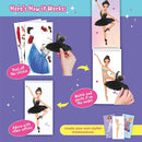 Sticker Dress-Up Dancers. Sticker Activity Book for Kids. Learn Girls Fashion Design, Dancer Poses with Sticker, and Guide for Kids 5 and up. Girls Fashion Paper Dolls Dress up Games by TinyTreasures Baby Boutique