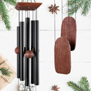 Wind Chimes for Outside Deep Tone, 36in Sympathy Wind Chimes Outdoor Clearance, Gifts for Mother's Day and Christmas, Outdoor Decor for Garden, Patio, Yard（Wood Wind Chime, Black） by CozyNest Decor
