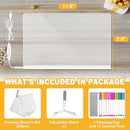 LED Acrylic Message Board, Light Up Acrylic Dry Erase Board with 7-Color Light, LED Note Board with Colors for Kids, Glow Memo Message Writing Board with Light, Drawing Stencils Set Included by TinyTreasures Baby Boutique