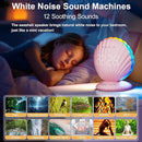 Alarm Clocks for Bedrooms,Portable Bluetooth Speaker,White Noise Sound Machines,Song 20/40/60 Timer,RGB Night Light,Bedroom Decor Aesthetic,Ideal Gift for Adult Women Teen Girls Boys(Pink) by TinyTreasures Baby Boutique