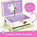 Musical Ballerina Kids Jewelry Box - Girls Jewelry Box with Mirror, Ballerina Gifts for Girls Age 4-6 by TinyTreasures Baby Boutique